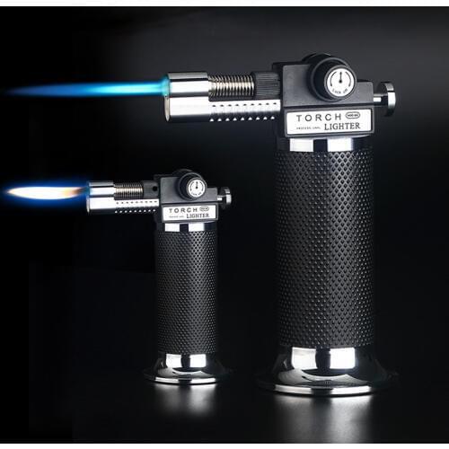 Spray Gun Torch Pistol Lighter Free Fire And Straight Fire Butane Jet Kitchen Turbo Lighters BBQ Outdoor Cigar Windproof Lighter
