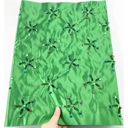 Hot Sales African Beads Sego Headtie High Quality 086 2pcs/Bag Headscarf 100% African Sego Headtie & Wrapper For Wedding