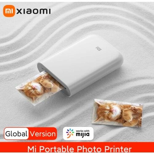 Xiaomi Mi Portable Photo Printer 300dpi Mijia AR Pocket Thermal Printer Bluetooth Travel Party Picture Printer DIY Share 500mAh