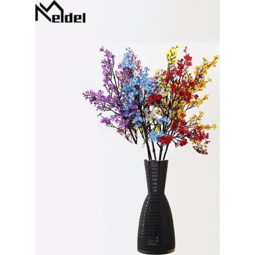 Meldel Silk cherry blossom decoration home dried flower bride wedding wedding bouquet 50cm artificial cherry blossom fake DIY