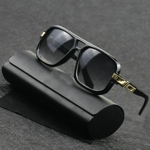 TOP Sunglasses Men Top Brand Designer Sunglasses for Women Retro Metal Frame Glasses Outdoor Leisure Rap Hip Hop Accessories