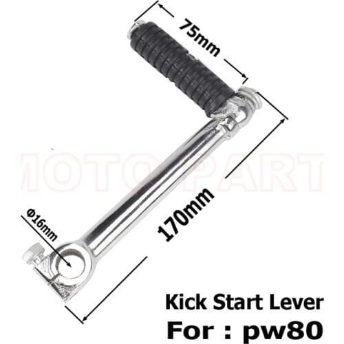 Motorcycle Kick Start Starter Lever Pedal Arm For PW80 PY80 PW PY 80 PEEWEE Dirt Pit Motocross ATV Quad