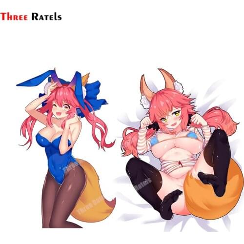 Three Ratels B226 Tamamo And Tamamo No Mae Fate Personalized Creative Scratch Stickers Auto Accessories Decals Car Sticker