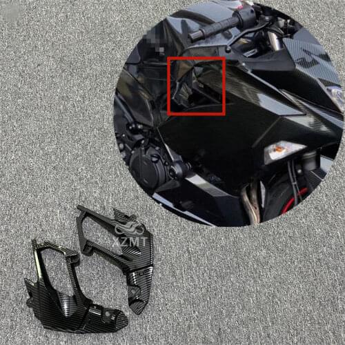 Carbon Fiber Pattern Gas Tank Air Intake Vent Fairing Carbon Fiber For Kawasaki Ninja 400 2018-2021