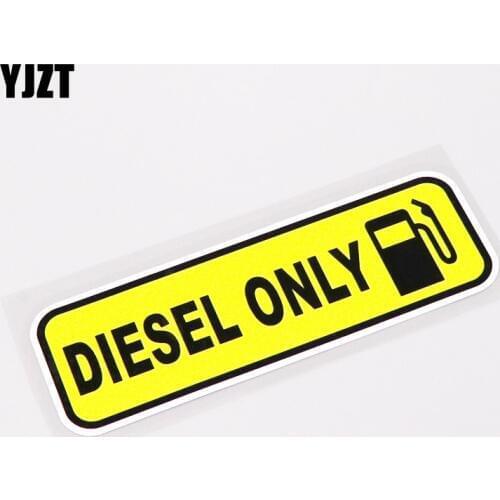 YJZT 13.7CM*4.3CM Fashion Diesel Only Graphical Car Sticker Decal PVC Decoration Accessories 13-0241