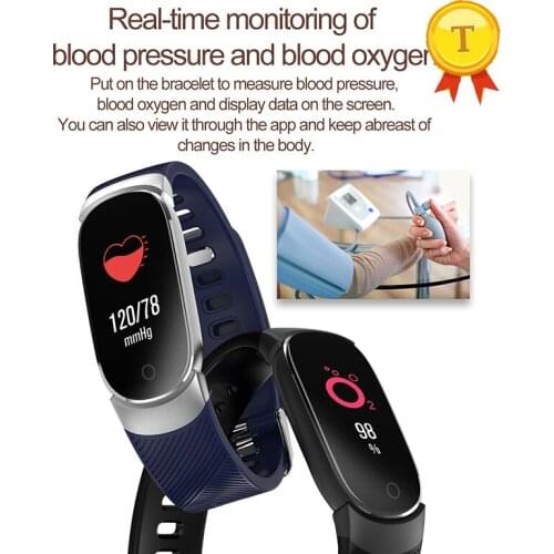 0.96 Inch Waterproof woman smartband Heart Rate Monitor Blood Pressure Smart Bracelet Color Screen wristband Fitness Tracker