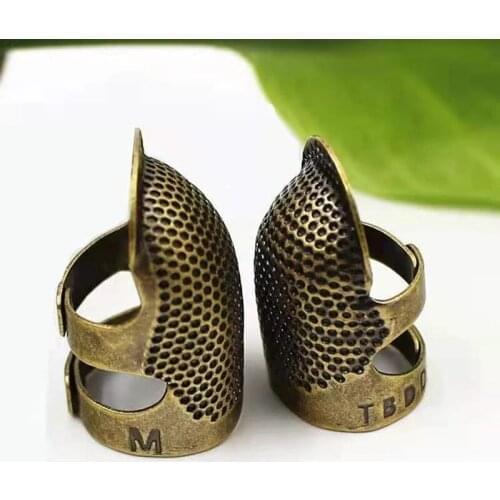 1PCS Retro Finger Protector Antique Thimble Ring Handworking Needle Thimble Needles Craft Household DIY Sewing Tools Accessories