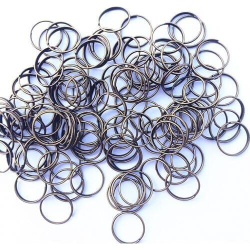 100pcs/lot 11mm Bronze Color Stainless Steel Ring Crystal Chandelier Ball Part Bead Curtain Accessories Connecting Octagon Beads