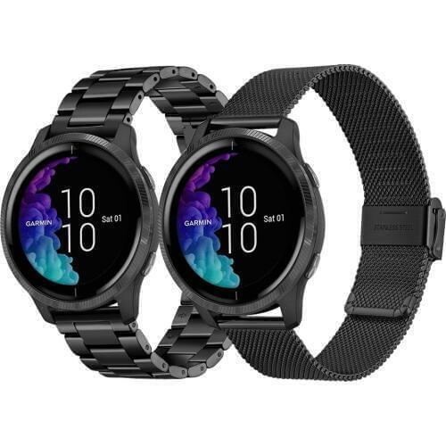 18MM 20MM 22MM Metal Watch Strap For Garmin Venu GarminMove 3 Garmin Active S Vivoactive 4 4S Smart Wristband Stainless Steel