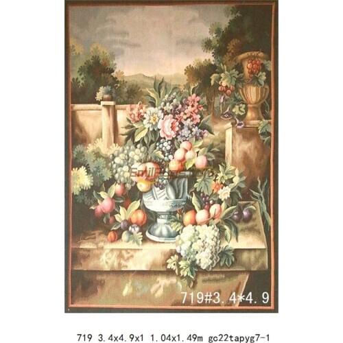 Tapestry aubusson tapestry wall hanging wall tapestry flower vintage tapestry tapestry fabriccurtains