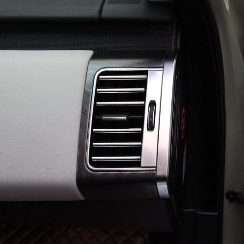 ABS Side Console Air Conditioning Outlet Vent Trim Strips Cover Car Accessory For Land Rover Range Rover RR Sport 2014-2017