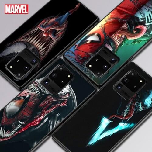 Marvel Venom For Samsung A01 11 21 21S 31 41 51 71 81 91 52 72 32 01 02 22 S10 20 5G Ultra Plus Black Soft phone Case