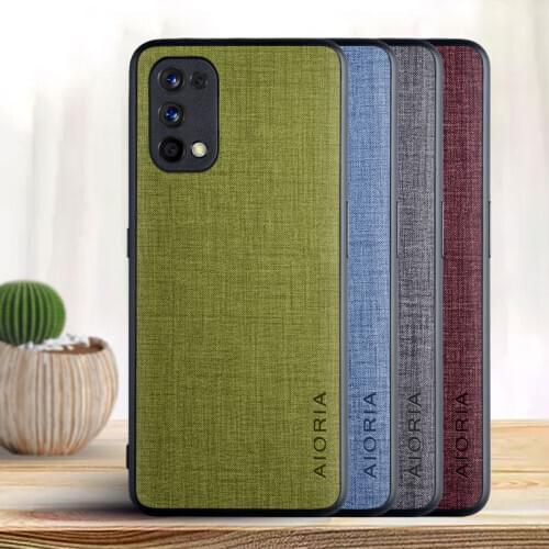Cross pattern case for Oppo Realme 7 Pro case cover,TPU+PU 2in1 Material