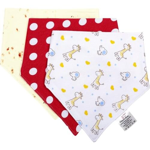 Baby Bibs For Newborns Soft Reusable Triangle Scarf Cute Boys And Girls Bandana Feeding Cloth 100% Cotton Gift Brup Baby Bibs