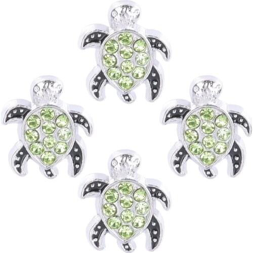 F418 Wholesale 20Pcs/lot Crystal Animal Sea Turtle Floating Charm For Living Glass Locket Necklace Femme