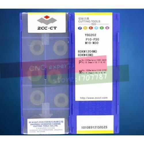 Milling Inserts RDKW 1204MO YBG202 for face milling 10pcs/box