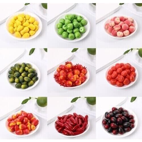 Hot Sale 30Pcs Mini Simulation Super Small Apple Foam Plastic Fake Artificial Fruit Model House Party Kitchen Wedding Decoration