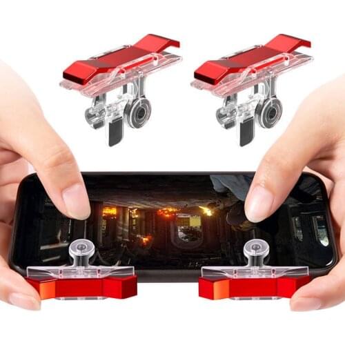 2Pcs Gaming PUBG Trigger Fire Button Smart phone Mobile Joysticks Games Shooter Controller For iphone Xiaomi Samsung SmartPhones