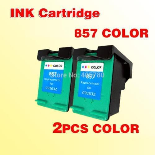 2pcs ink cartridges compatible for857 compatible for 857 DJ5748/6548/7408/2358/6848/2068