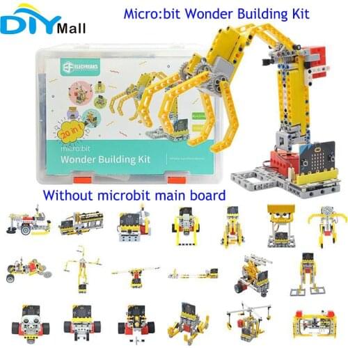 20 IN 1 Micro:bit Wonder Building Kit (no micro:bit board) Sonar:bit Wukong Expansion Board compatible with lego brick expansion