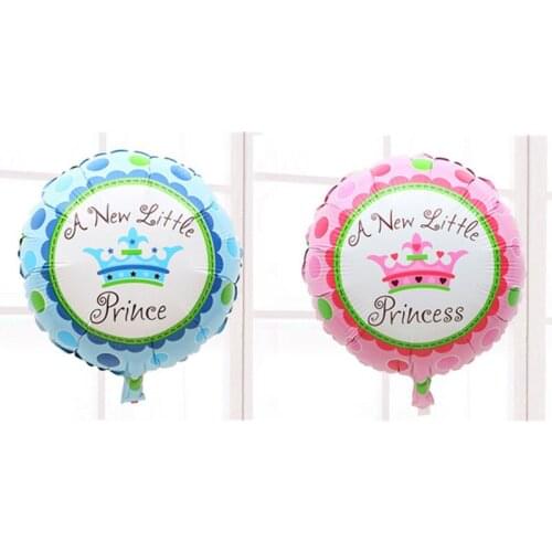 Circular crown toy birthday party balloons decorated aluminum balloons wholesale