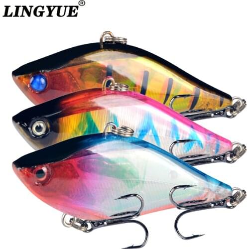 LINGYUE Fishing Wobbler Hard Platic VIB Fishing Lure 6CM 13G Isca Artificial Crankbait Fish Deep Water Swimbait carp fishing YY6