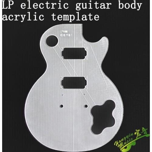 LP Style Electric Guitar Body Transparent Acrylic Template Guitar Making Molds
