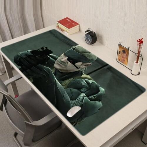 Metal Gear Soild Gaming Mouse Xxl Pad Gamer Keyboard Kawaii Hot Rug Mat Mats Desk Mousepad Pads Anime Accessories Mause Cute Pc