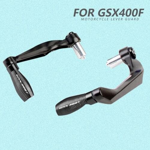 For SUZUKI GSX400F Motorcycle Accessories CNC Aluminum Alloy Handlebar Grips Guard Brake Clutch Levers Handguard