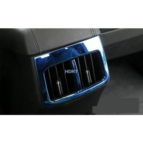 For Hyundai IX35 2018 2019 Rear Air Vent Outlet Frame Sticker Cover Trim Moulding Styling Interior Accessory Stainless Steel