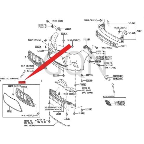 Radiator lower grille sub-assembly 2014-Toy ota LEV IN front grille front bumper center grid front bumper ventilation grid