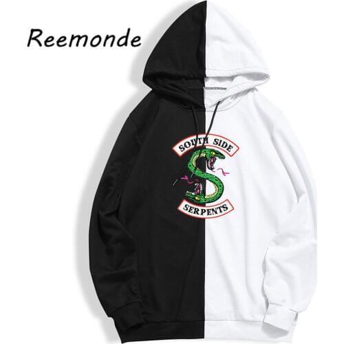 Kpop Clothing South Side Serpents Riverdale Hoodies Sweatshirts Hooded Girls Female Riverdale SouthSide Hat Pullover Coat Tops