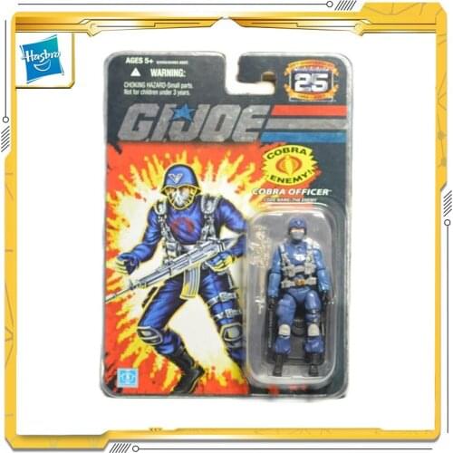 Original Hasbro G.I. Joe 25th Anniversary COBRA OFFICER Action & Toy figures Model Toys For Children