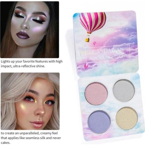 Festival Makeup Heart Highlighter Palette Face Cosmetics Baked Pressed Powder Highlighting Contouring