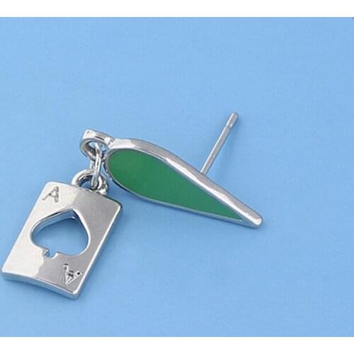 Hisoka Cosplay Earrings Anime Stars Teardrop Poker Drop Earrings