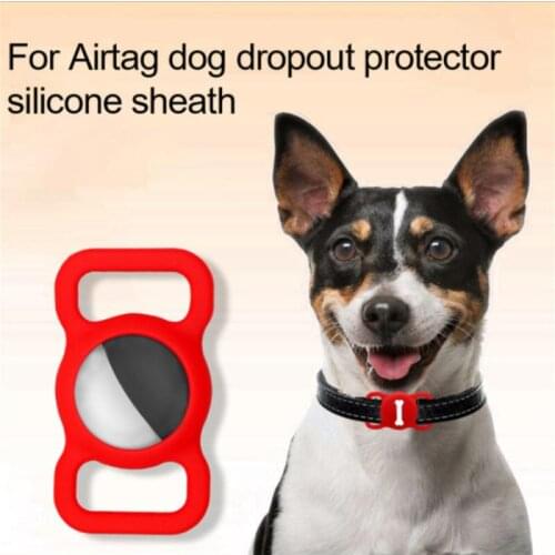 For Apple Airtags Silicone Protective Cover For Cats Dogs For Apple Locator Tracker Anti-lost Device Keychain Protective Sleeve