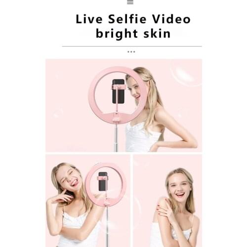 Folding Fill Light Portable Mobile Phone Live Support LED Ring Light Desktop Retractable Anchor Beauty Light