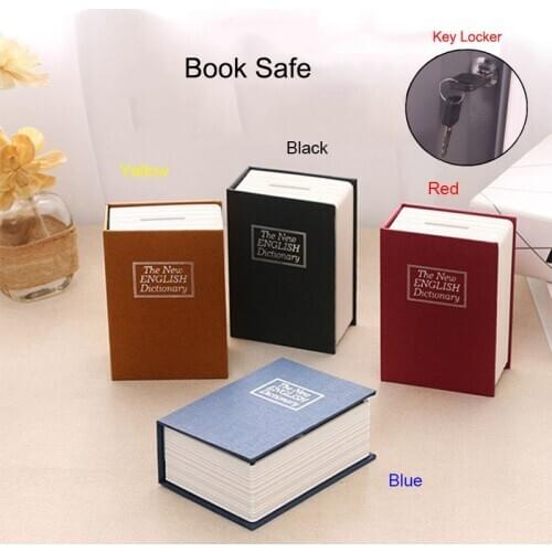 Dictionary Book Safe Security Key Locker Money Hidden Secret Safe Key Safe Box Cash Money Storage Jewelry Lock Box Piggy Bank