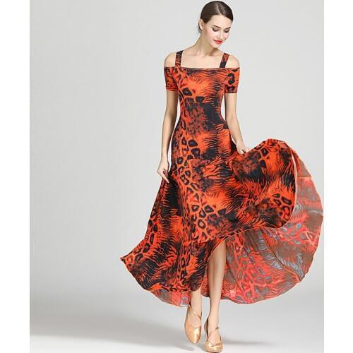 Modern Women Ladies Dancewear Waltzing Tango Dancing Ballroom Costume Fashion Party Dress Dance Wear