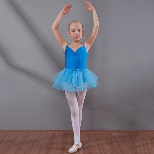 Girls' Ballet Dancing Dress Sleeveless Dance Uniforms Childrens Ballet Dresses Girls' Dance Uniforms D0780