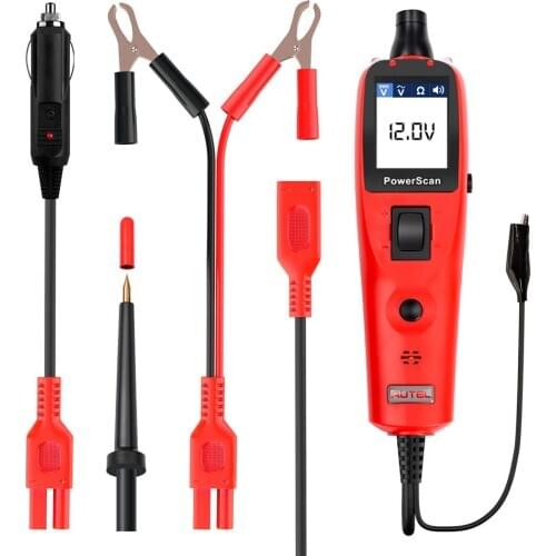 Original Autel PowerScan PS100 Electrical System Car Auto Diagnosis Circuit Tester 12V/24V 20ft Cable Highly Reliable Continuity