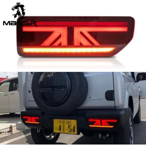 LED Car Taillight Tail Lamp Brake Reversing Reverse Rear For Suzuki Jimny 2018 2019 2020 Reflector Back Lights Turn Signal Lamps