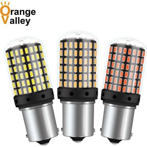 1Pcs BA15S P21W 1156 BAU15S T20 7440 144 LED SMD Car Auto Tail Side Indicator Lights Parking Lamp Bulb 3014 DC12V