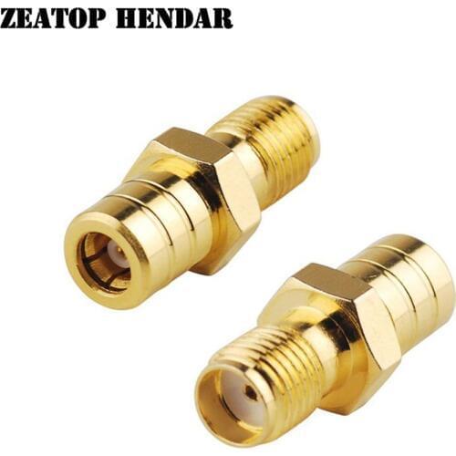 1000Pcs Brass Gold Plated SMA Female Jack to SMB Female Plug Straight RF Coaxial Coax Adapter Connector