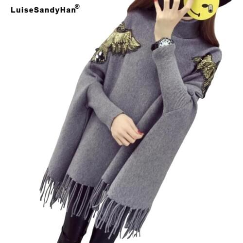 2020 Women Wrap and Swing Fashion Autumn Winter Warm v Neck Casual Loose Sweater Knitted Tops