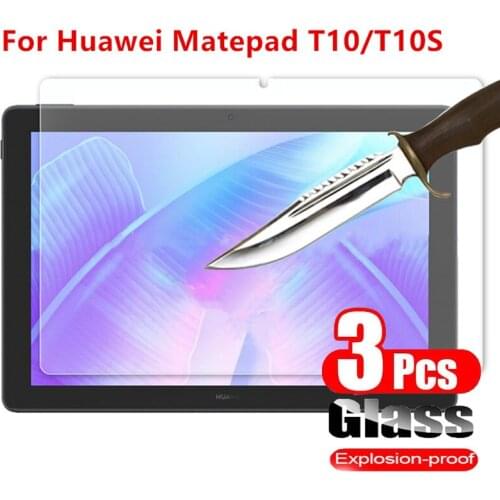 3PSC 9H empered Glass For Huawei MatePad T10S / T10 AGS3-L09 /W03 AGR-L09 /W03 Tablet Screen Protector Film for MatePad T10