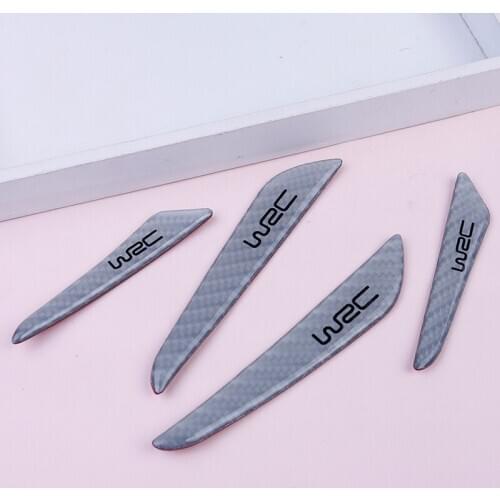 4Pcs/Set Silver Car Door Edge Guard Strip Protector Anti-collision Trim Sticker