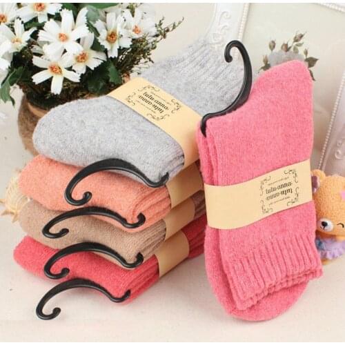 5 Pairs Women Socks Winter Thermal Cashmere Socks Women Warm Rabbit Wool Socks Women Thicken Socks Girls Lady Calcetines Mujer