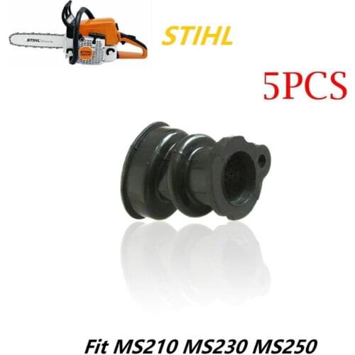 5pcs Intake Manifold Boot Pipe For STIHL MS210 MS230 MS250 021 023 025 MS 210 230 250 Chainsaw Replace OEM P/N 1123 141 2200