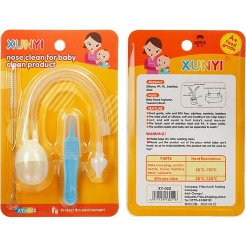 Baby Nasal Suction Aspirator Nose Cleaner Sucker Suction Tool Protection Baby Mouth Suction Aspirator Type Health Care Supplies